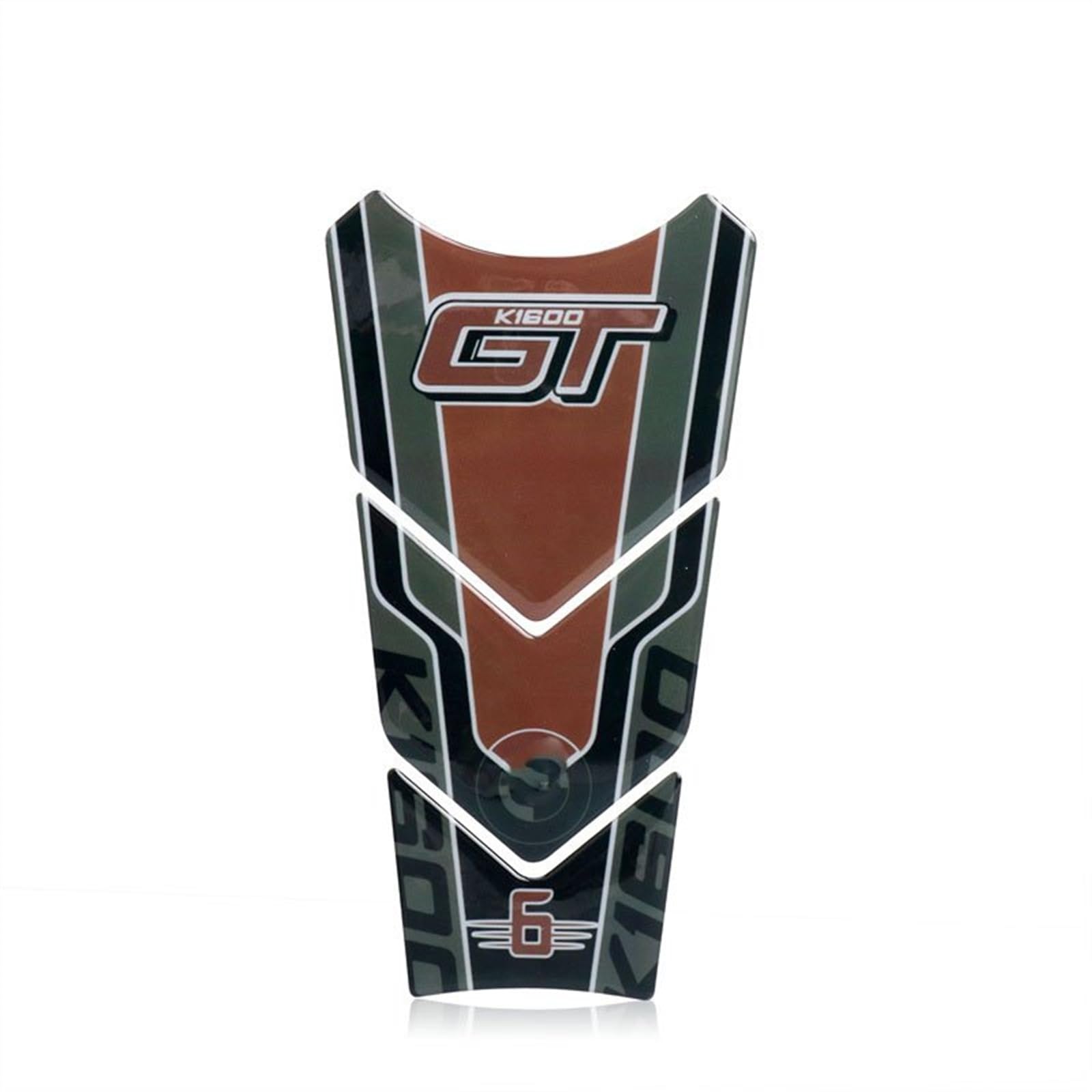 Compatible Con BMW K1600GT K1600GTL K1600 GT GTL K 1600GT 1600GTL Motocicleta Combustible Tanque Pad Protector Pegatina Pescado Hueso Calcomanía Almohadilla de tanque (Color : 3)