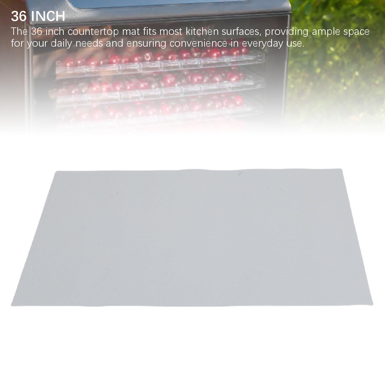 Ejoyous Tapis en Silicone de 36 Pouces pour Comptoir de Cuisine Tapis de Comptoir en Silicone Résistant à la Chaleur 35,4 X 23,6 Pouces Antidérapante et Facile à Nettoyer pour de Cuisine, Table à