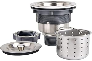 Stainless Steel Sink Strainer Kit with Removable Basket and Lid