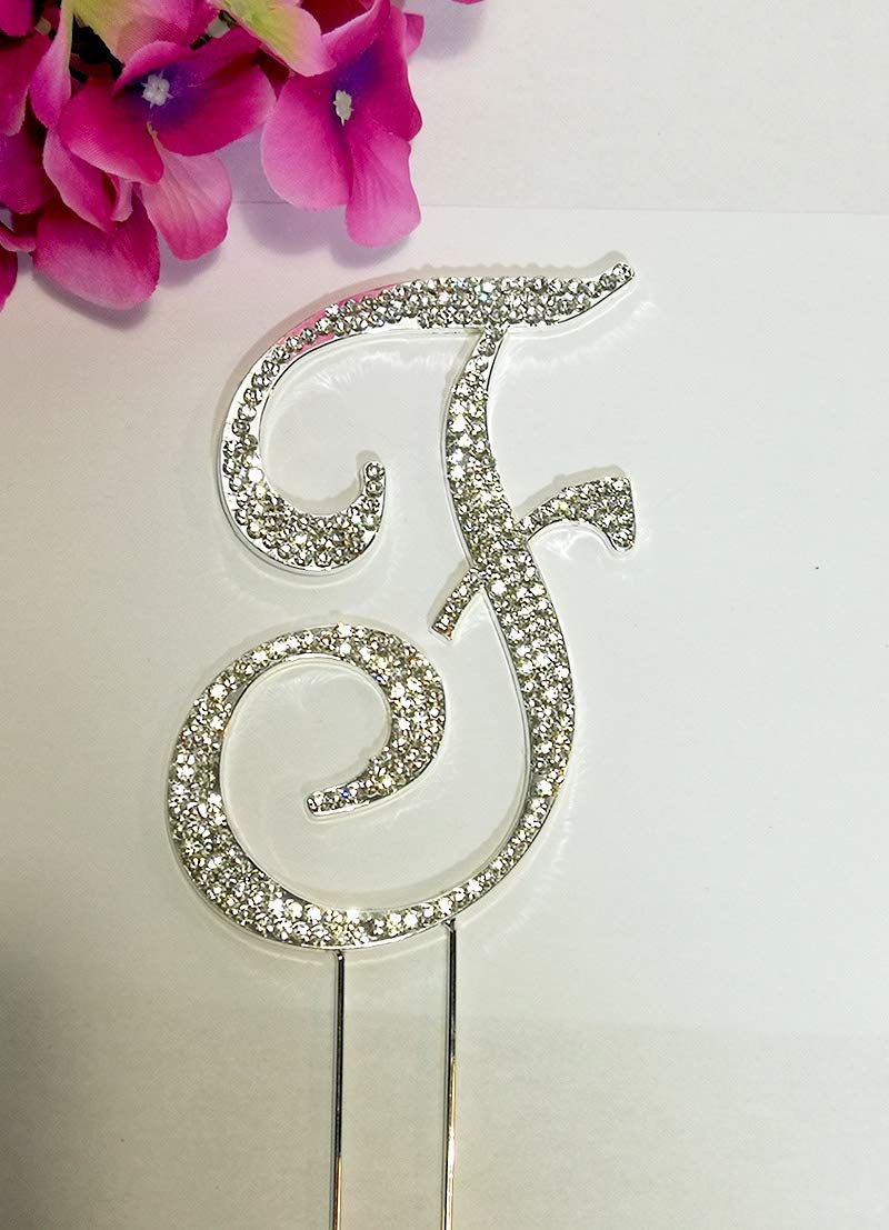 Hello Kitty Rhinestone Cake Topper Letter F by other