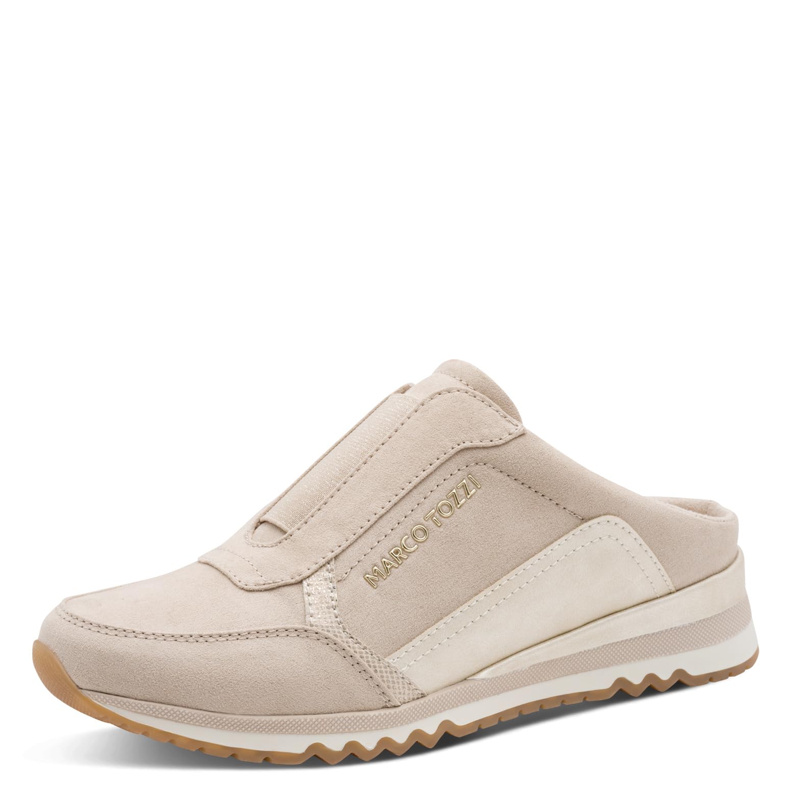 MARCO TOZZI Women Slipper soft Feel Me removable footbed soft lining Comfortable, beige (DUNE COMB), 4.5 UK