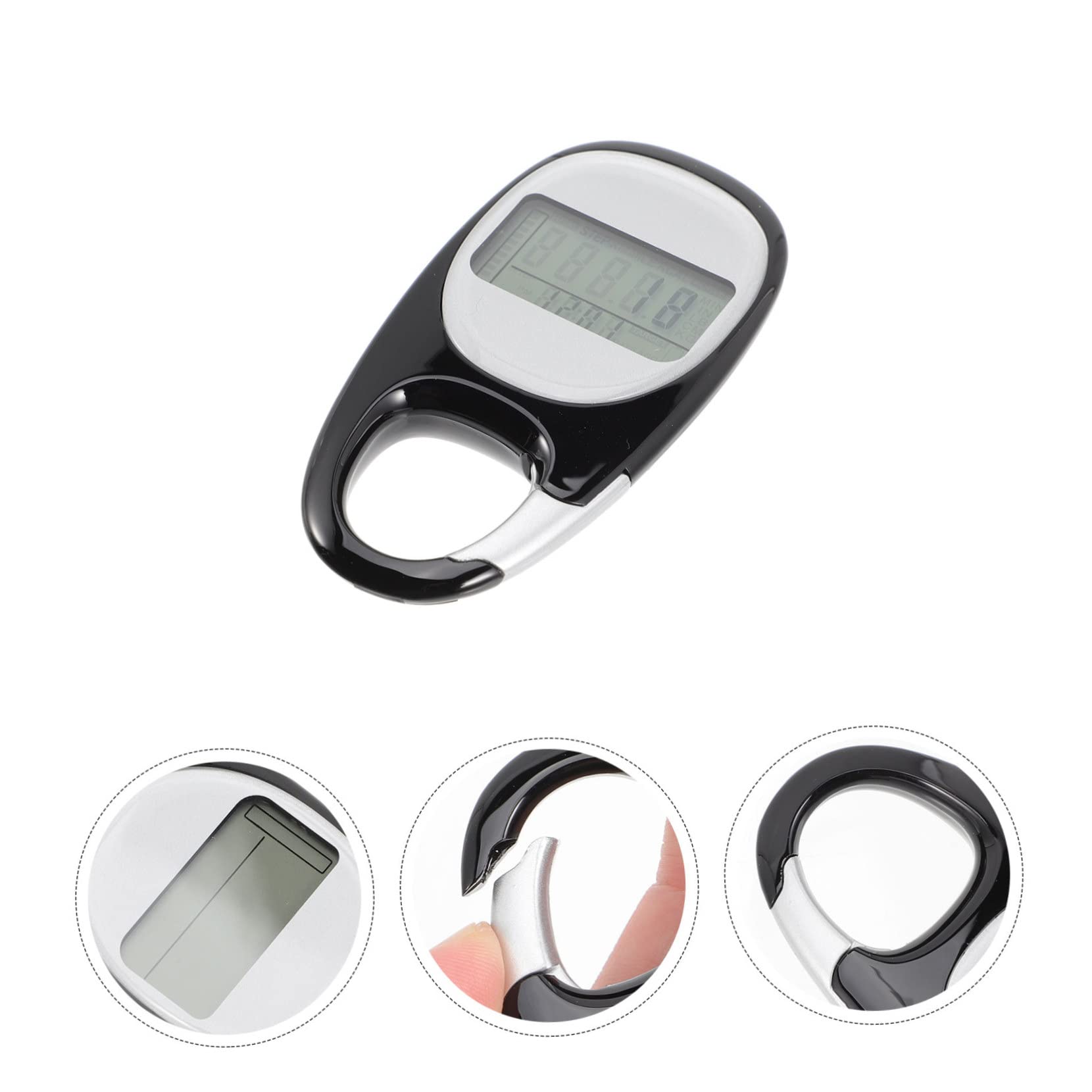 POPETPOP Lot De 2 Podomètres Électroniques 3D pour La Marche Compteur De Moniteur D'activité Physique Portable