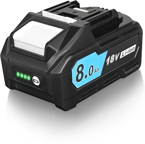 Xeanerol Batería de repuesto tipo 21700 de 18 V 8.0 Ah para Makita de 18 V compatible con Makita BL1850 BL1815 BL1830 BL1840 BL1860 LXT400 194204-5