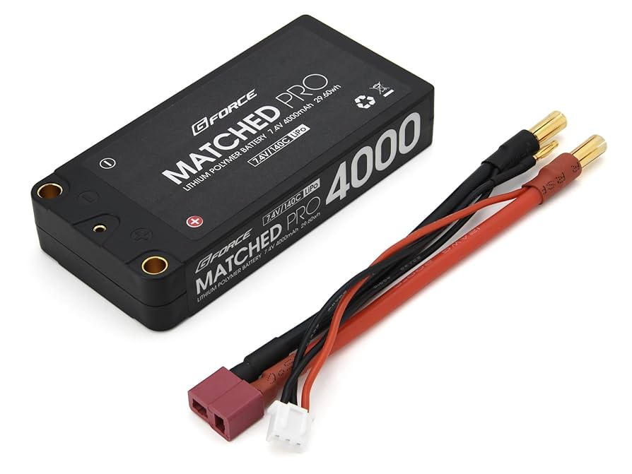 Amazon | ジーフォース MATCHED PRO 7.4V 4000mAh LiPo Battery