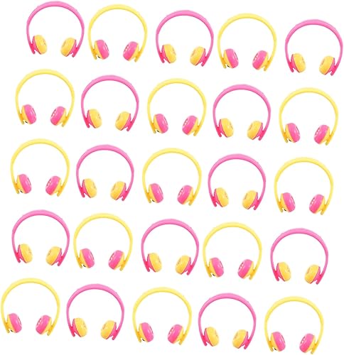 Yardwe 25 piezas de auriculares mini auricular modelo miniture decoración artículos para el hogar decoración del hogar Mini adorno de casa modelo de