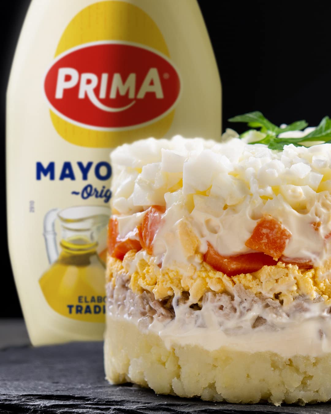 Prima Mayonesa receta tradicional con huevos 100% origen España. 660 ml