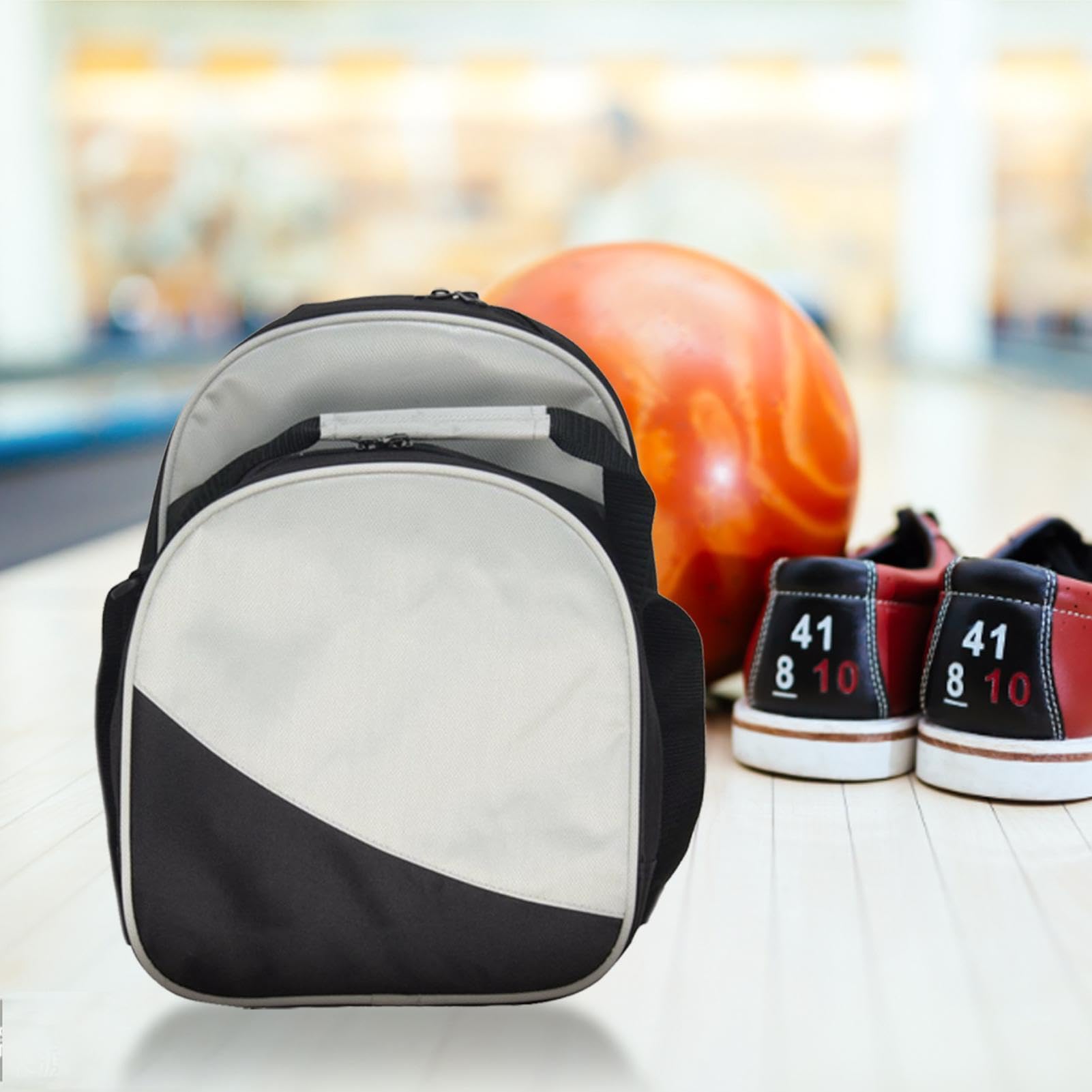 Sac De Bowling - Sac Fourre-tout De Bowling, Porte-boule De Bowling Simple Avec Compartiment À Chaussures, Sac De Bowling Pouvant Contenir 1 Boule De Bowling Pour Femme Une Paire De Chaussures Jusqu'à