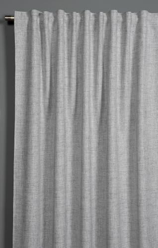 Sehlbach Cortinas confeccionadas con Cinta de Cortina, Estructura Opaca recubierta, Gris, 140x245 cm, Blackout, Ahorro energético, Repelen Calor, Absorben Sonido, Fáciles de Colocar