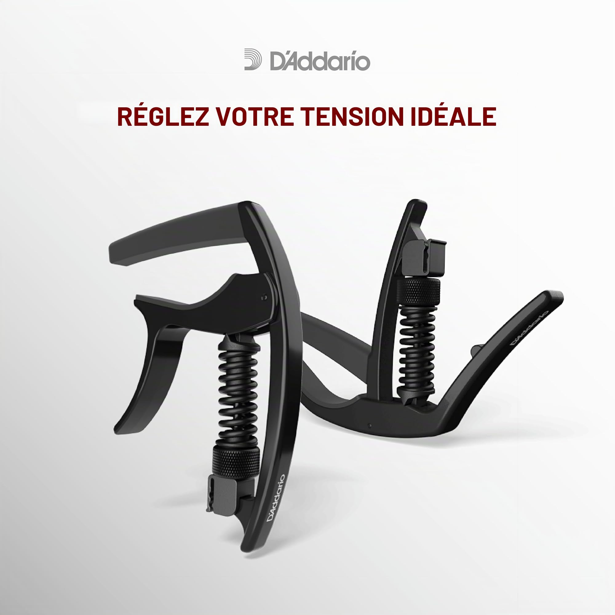D'addario ns tri action capodastre noir