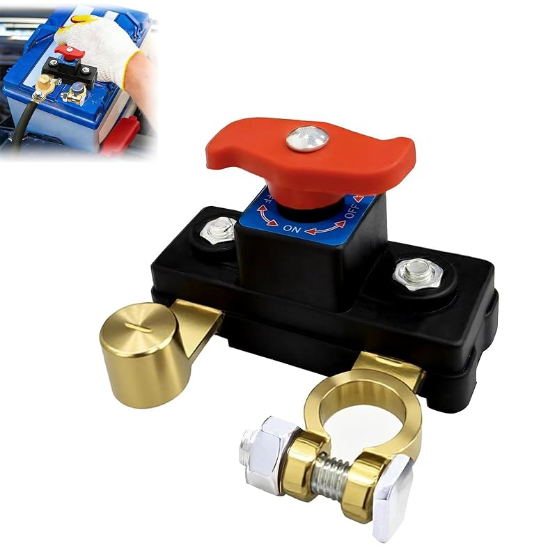 Chave Geral Rotativa de Bateria Yuezhongoo 100 A para Veículos 12 V e 24 V – 1 unidade