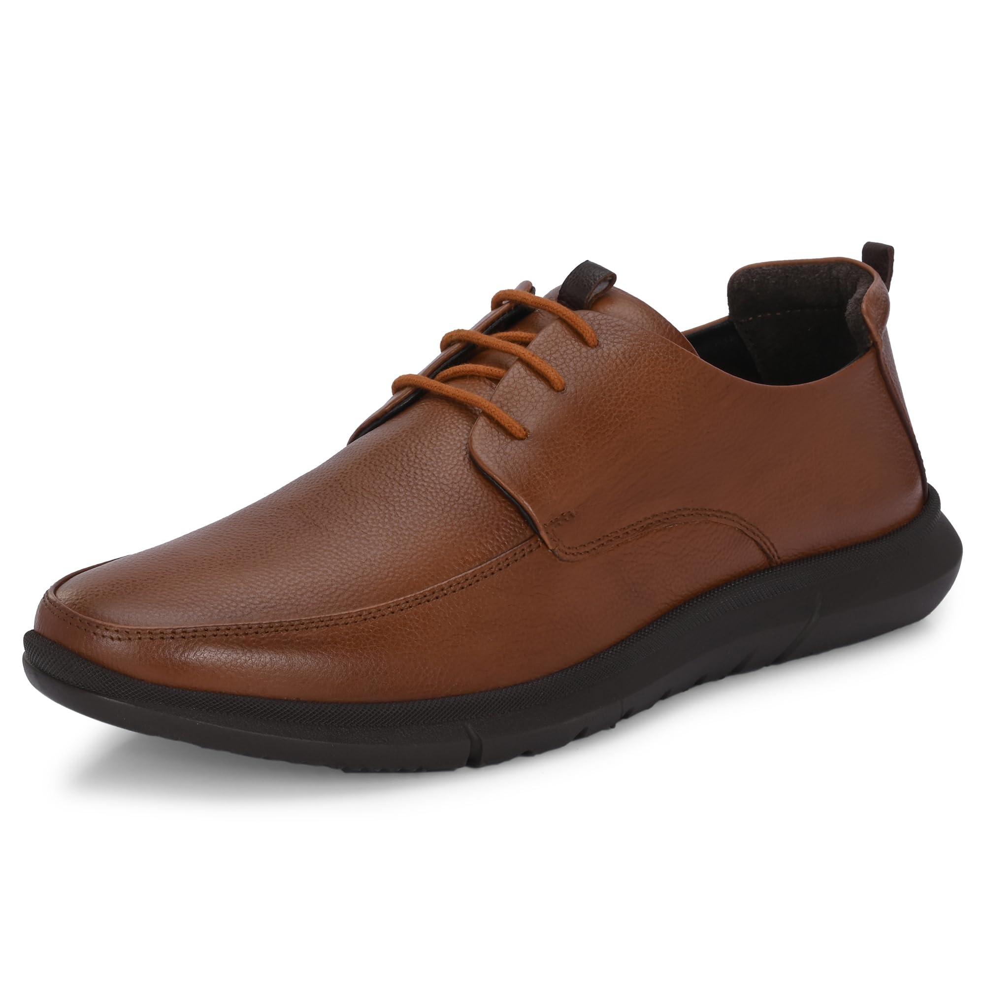 Blue Leather Lace-up Mens Formal Shoe | Stylish with Soft Cushioned Insole | Trendy Lace-Up Design | Durable Leather with Anti-Skid Sole | Perfect for Formal Wear 4012-3 TAN (B0D87KRGX7) Amazon Price History, Amazon Price Tracker