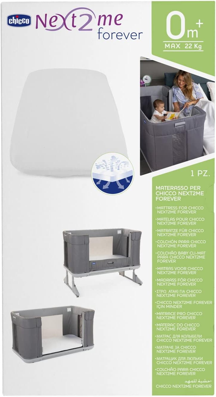 Chicco Next2Me Forever Mattress, White Original & Official Replacement for Forever CoSleeping