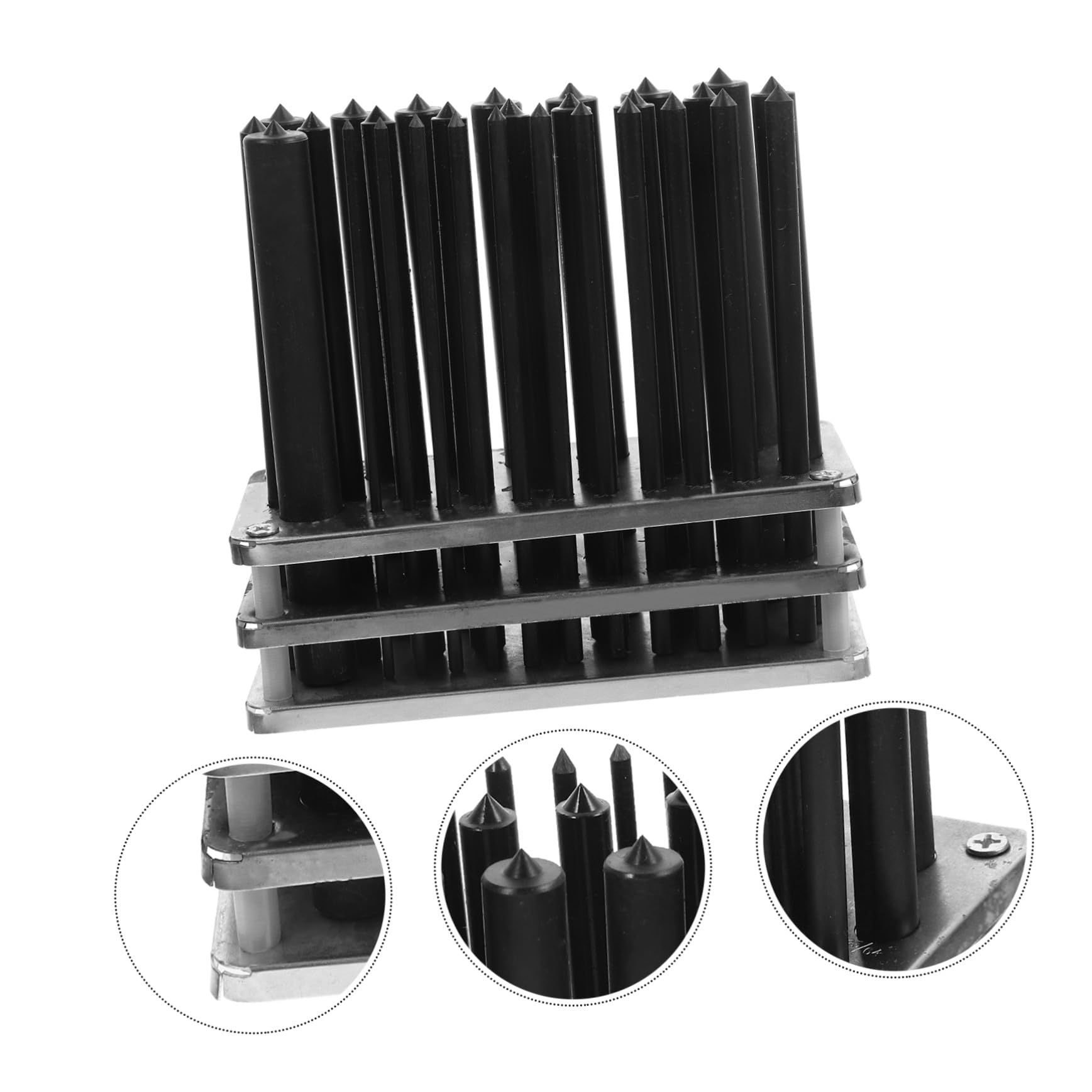 Healifty Punzones Cilíndricos Con Base Antideslizante Para Perforación y Reparación Mecánica Herramienta Bricolaje Resistente Acero Térmico Para Carpintería y Trabajos Diy