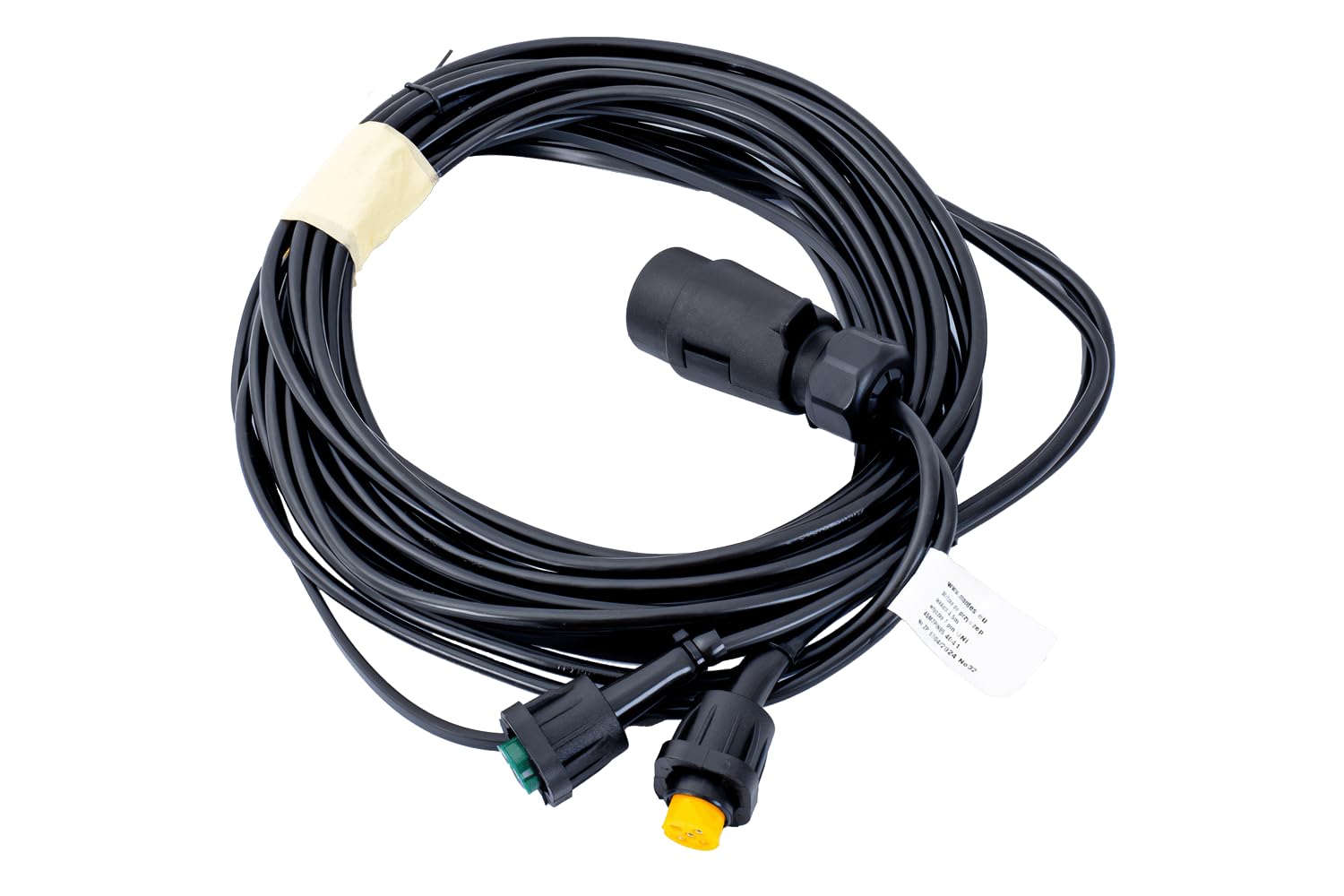 MANTES Faisceau électrique 4,5m prise 7 broches 12V avec 2 connecteurs baïonnette 5 broches section 0,5mm2 câblage feux installation dattelage pour remorque et voiture auto