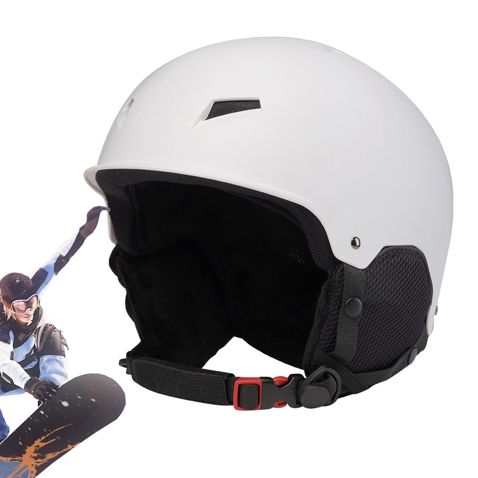 Cappello di sicurezza per snowboard, elmetto da sci | Cappello rigido con | protezione regolabile Cappello di sicurezza per snowboard - Cappello di sicurezza protettivo portatile con clip per occhiali