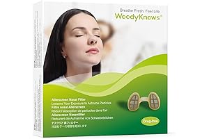 WoodyKnows Allerscreen Nasal Filters, Model 2020: Breathe Freely, Filter Allergies