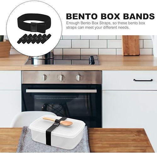 Miniatura 2 de Caja de 6 piezas Bento Box Strap Bento Accesorios Lunch Holder Box Strap Bento Box Straps Box Strap Box Tie Down Strap Outdoor Bento Box Cinturones