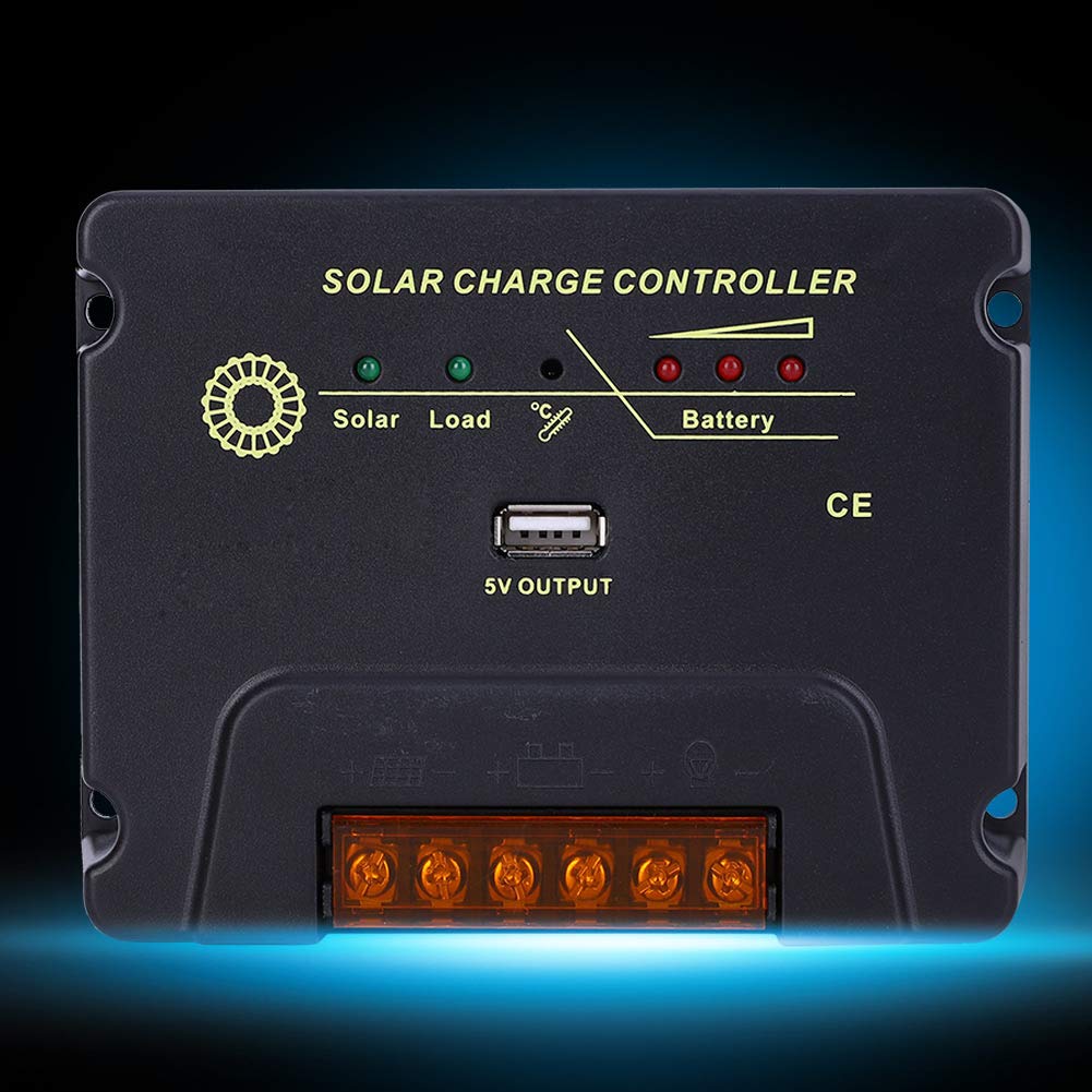Marhynchus Controlador de Carga MPPT 12V 24V 20A Tablero de Control de