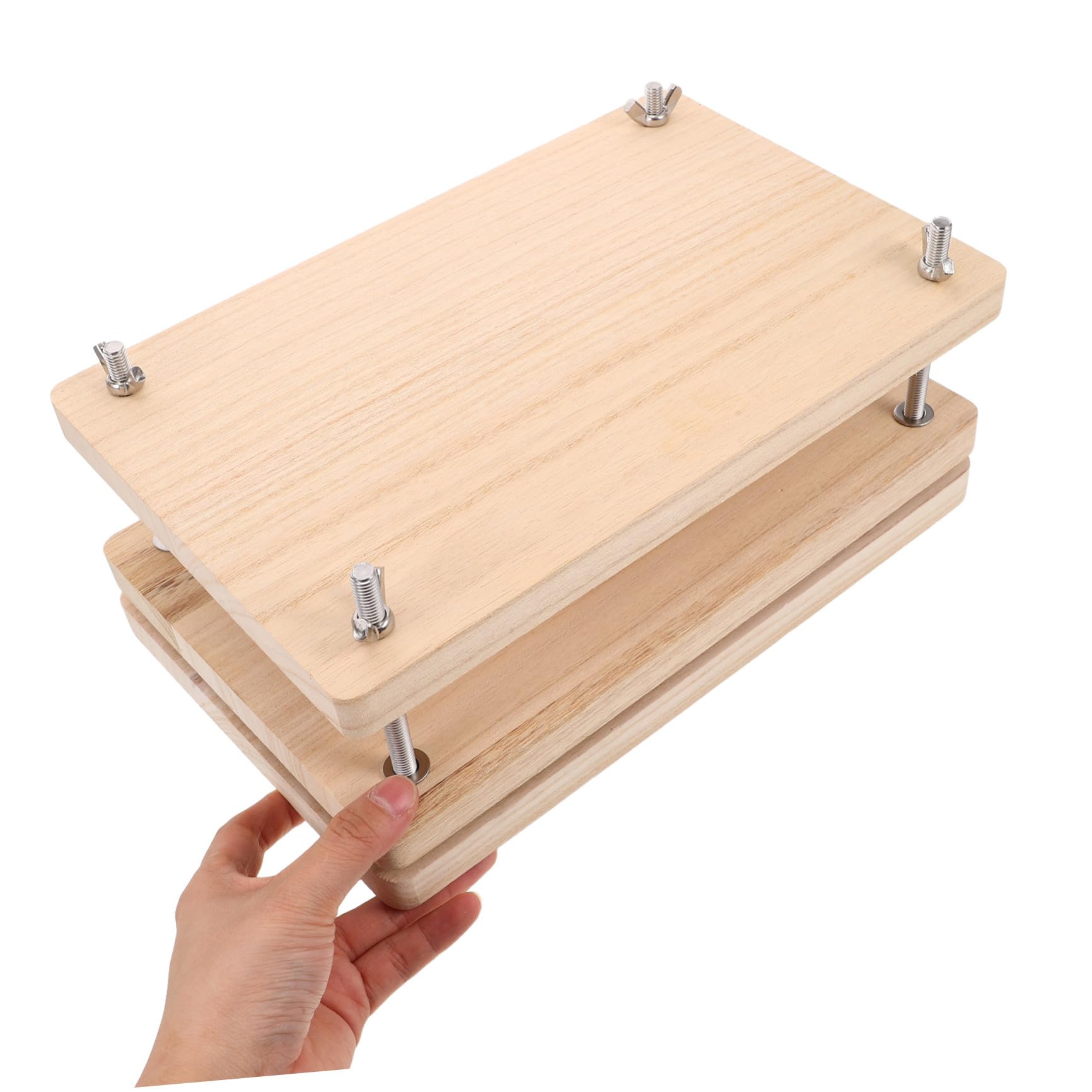 Homoyoyo Encuadernación De Libros Madera Para Principiantes Kit Completo Para Hacer Libros Repararlos y Hacer Manualidades Papel Prensa De Encuadernación De Madera