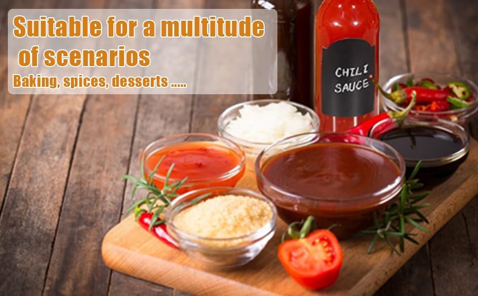 Mini Bowls 4 Inch Glass Bowls for Kitchen Prep, Dessert, Dips, and Candy Dishes ,4oz Stackable Dishware safe ,Set of 16 (combination)