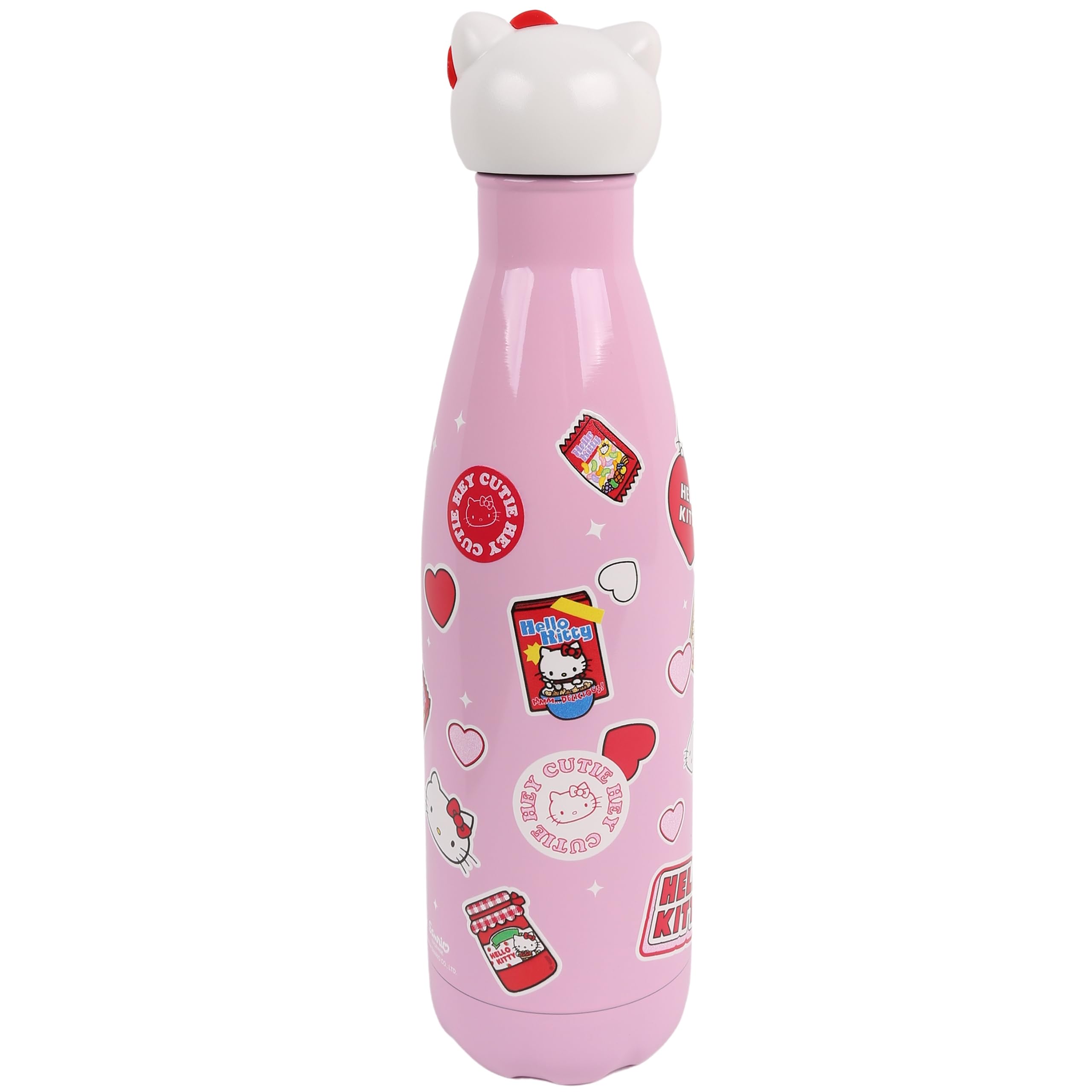Hello Kitty botella de acero, botella, termo, rosa 500ml