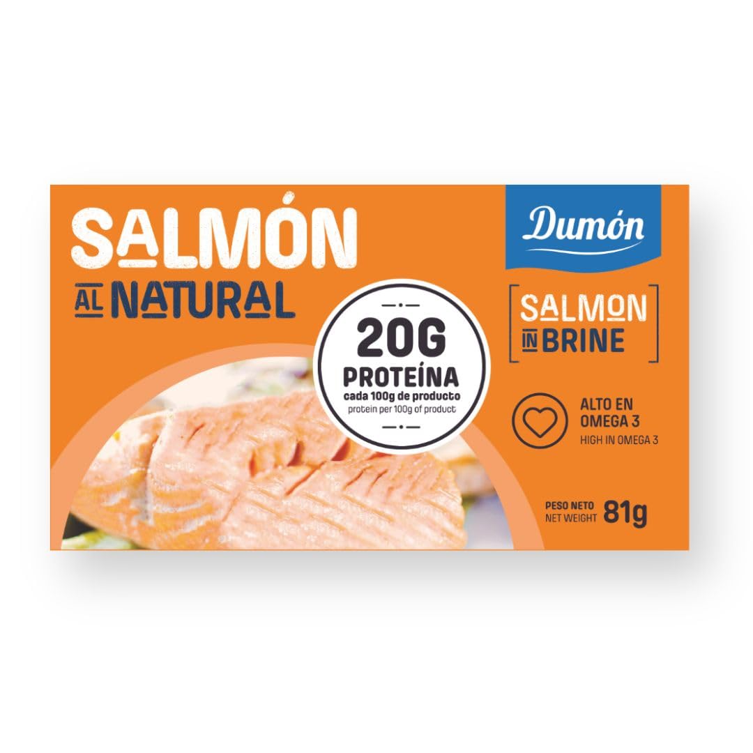 12 Einheiten norwegischer Lachs in ihrem eigenen Wasser. 160 g pro Portion. Reich an Protein und Omega 3