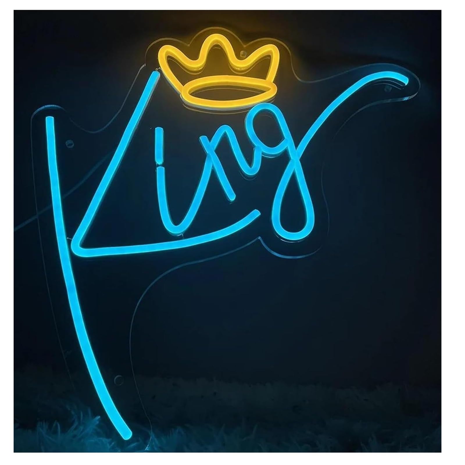 Per insegne al neon con lettere blu, luci decorative per la Per corona per feste di compleanno(Neon-2)