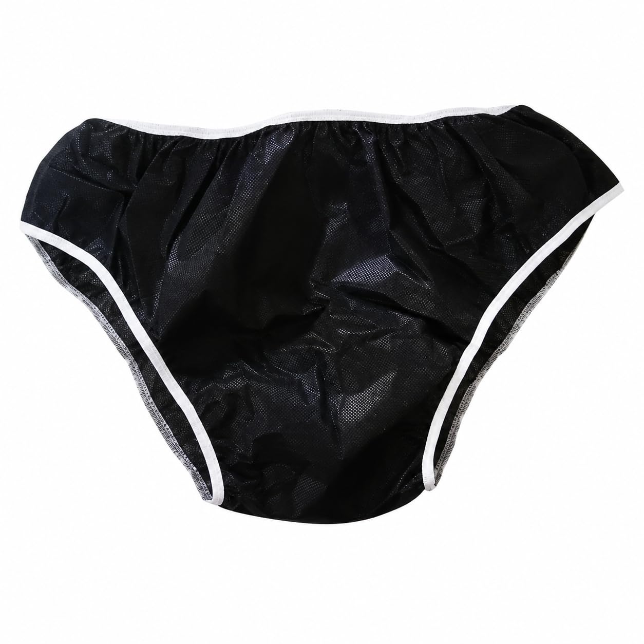 Disposable Non-Woven Black Panty | 25 GSM Breathable Soft Single Use Underwear for Women & Men | Spa Salon Massage Beauty Clinic Hospital Travel Hygiene Essential - Pack of 20-image-1