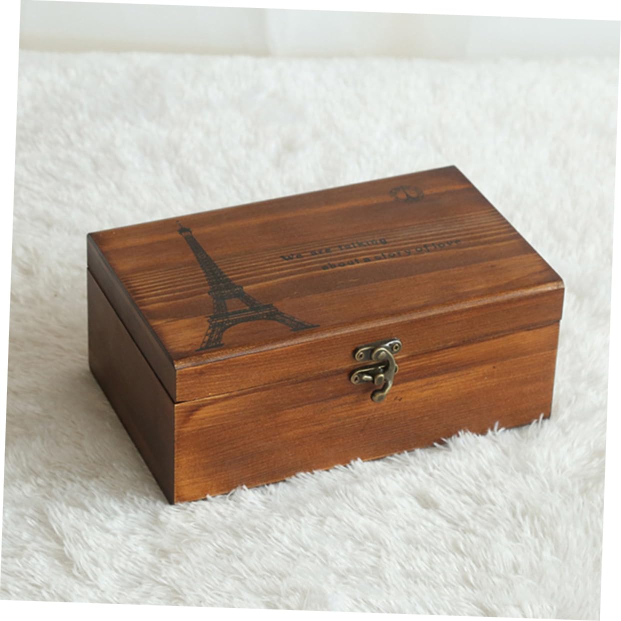 Caja de Costura de Madera Retro para Hilos y Agujas, Organizador Compartimentos para Manualidades, Reparación de Ropa y Bordado en Casa