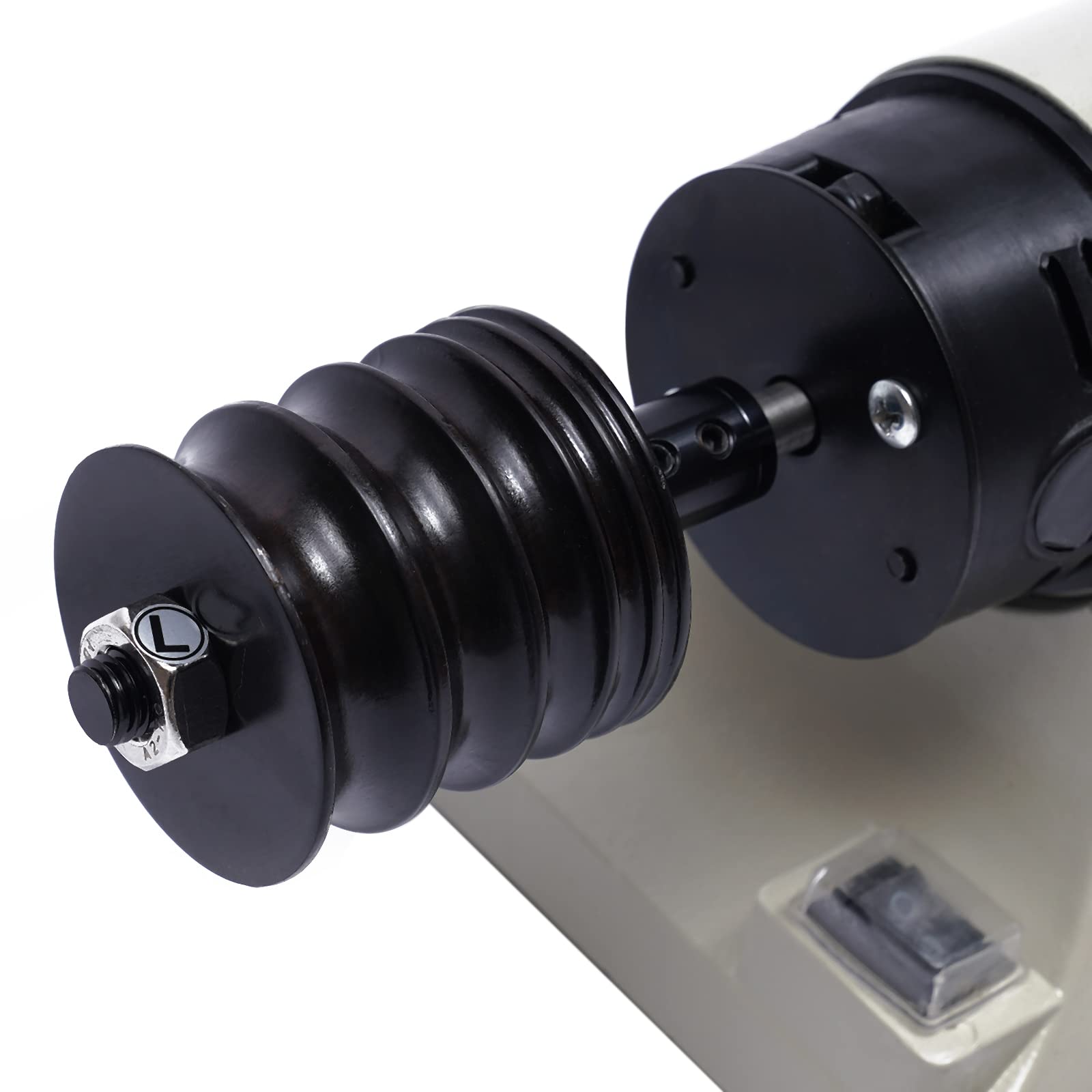 350W Polisseuse Électrique Cuir Meuleuse Polisseuse Polisseuse 0-8000rpm Meuleuse Professionnelle, Polisseuse en Cuir Polisseuse 32x18x18cm