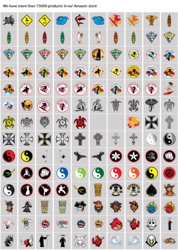 Decals Stickers Lion Head Decoration Waterproof Racing Vehicle Tablet Black (5 X 4.36 In) #TOP4