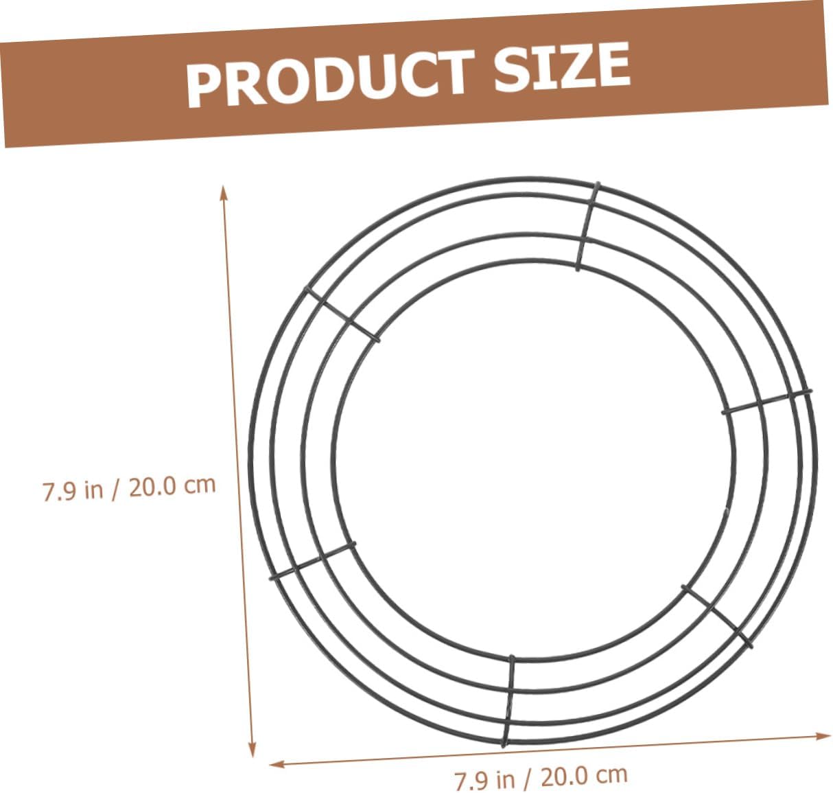 10pcs Wreath Frame for Crafts Round Iron Hoops for Floral Decorations for Christmas Weddings and Parties