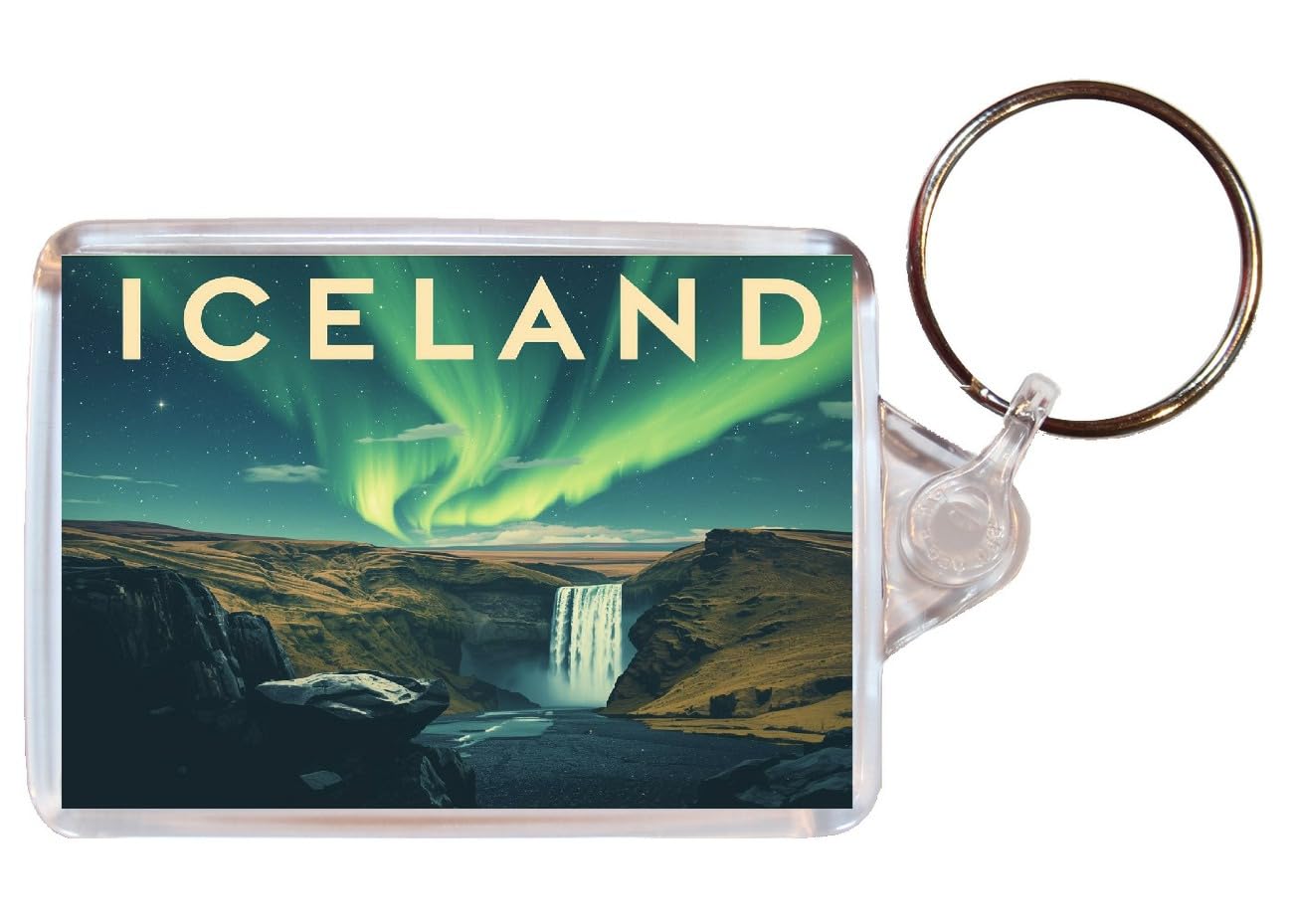 Baked Bean Store Iceland - Double Sided Keyring Artistic BBSKEY281