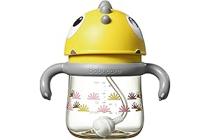 bc babycare Sippy Cups for Baby 6+ Months - Leakproof Straw Water...