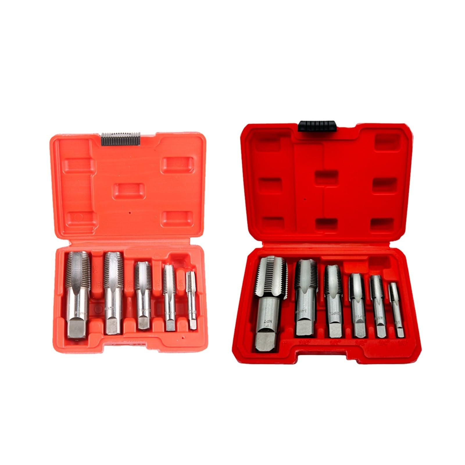 Zestaw 5/6 sztuk gwintowników do rur, gwintowanie hydrauliczne, z walizką do przechowywania, zestaw narzędzi do gwintowania(5pcs Set)