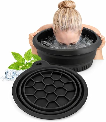 VYAKTEE Ice Facial Bowl for Cold Therapy, Skin Icing Beauty Tool for Face, Reduce Puffiness &amp; Tighten Pores, DIY Ice Bath ...