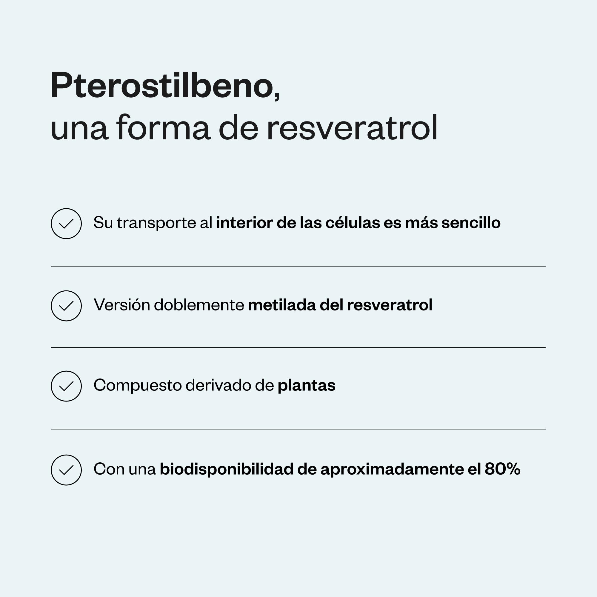 Pterostilbeno - Más Potente que el Resveratrol - Antioxidante - SuperSmart | Antienvejecimiento - Antiinflamatorio - Refuerzo Metabólico - Sin OGM y Sin gluten - 30 Cápsulas Vegetarianas
