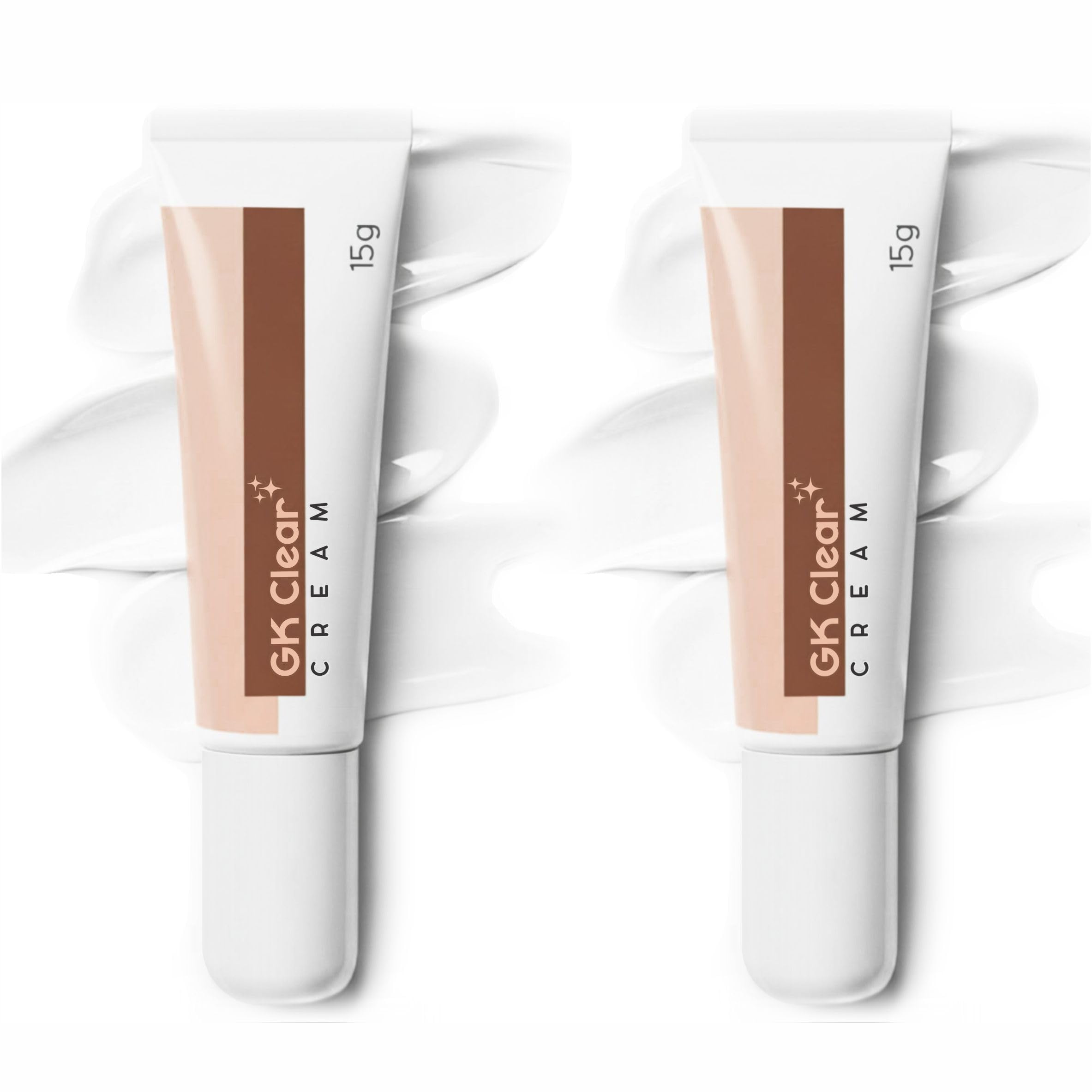 GK Clear Kojic Acid & Glycolic Acid Skin Brightening Cream – 15g (Pack of 2) | Supports Skin Tone Balance, Targets Dark Spots & Uneven Texture | Suitable for All Skin Types