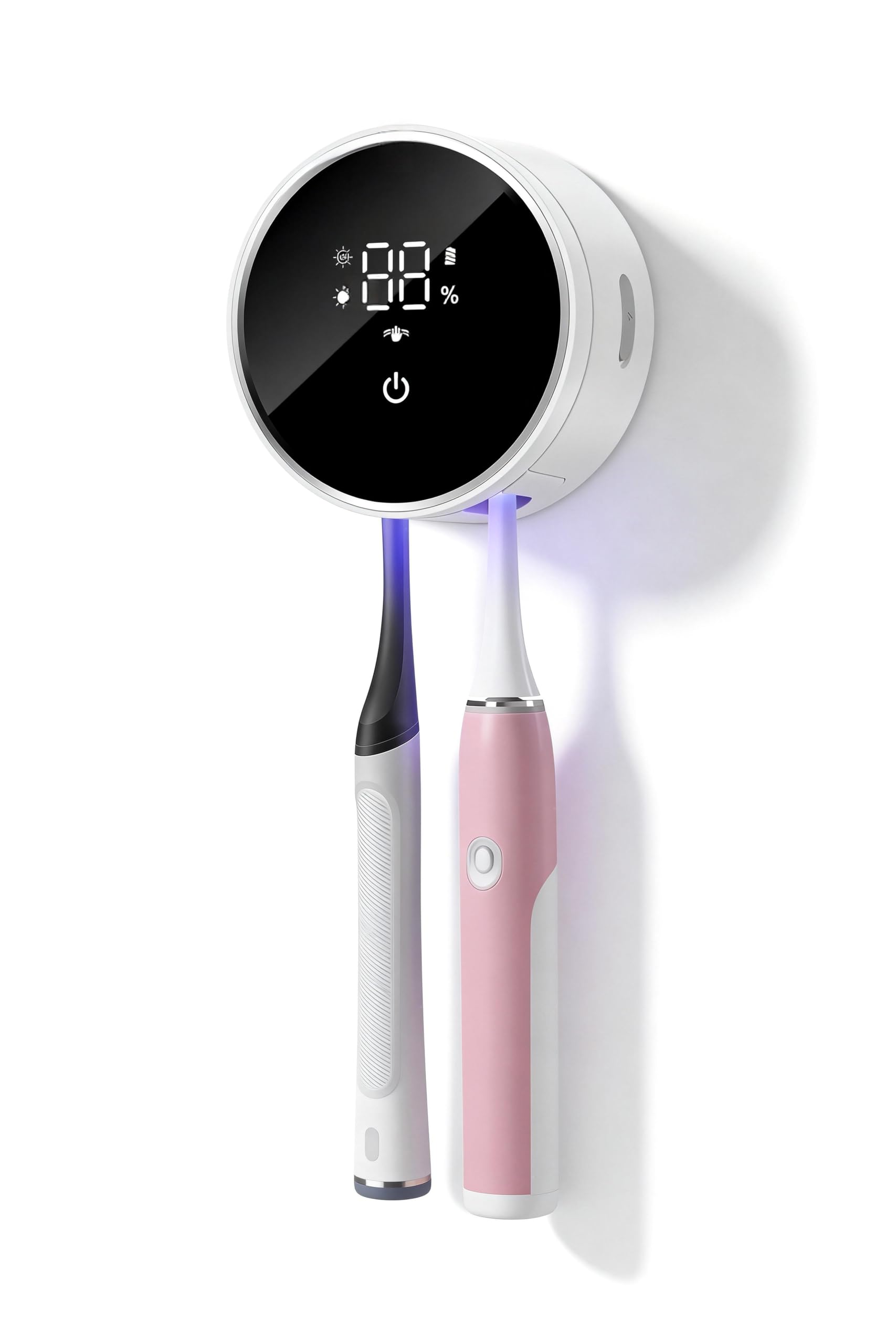 UV Toothbrush Sanitizer and Holder, WONICO Smart Tooth Brush Holders for Bathroom, Toothbrush Wall-Mounted Cleaner Organizer with Auto-Inductive Cover Fits Electric, Manual Toothbrushes for Home Product Image 2