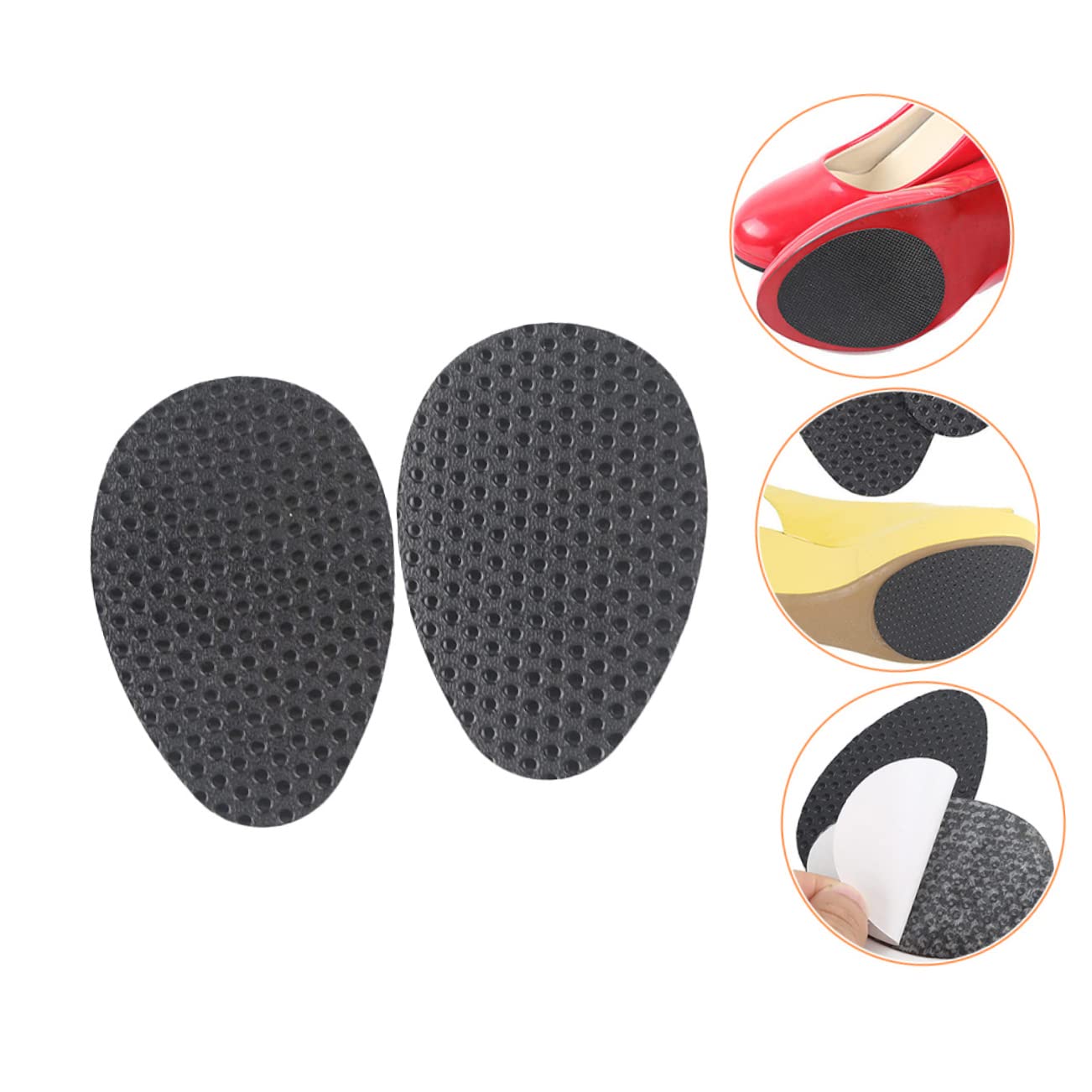 SOIMISS 30 Paia Adesivi antiscivolo per suole protezione del tallone adesivi antiscivolo unici i per scarpe i per suola di scarpe inserti per suole