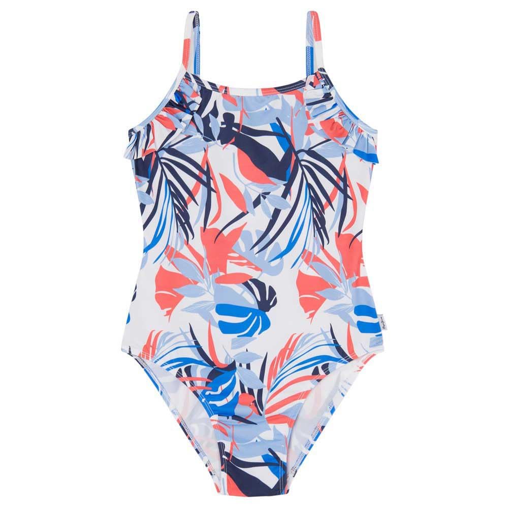 Pepe Jeans Girls Red (Red) 'S Leaf Frill Swimsuit, 12 Years