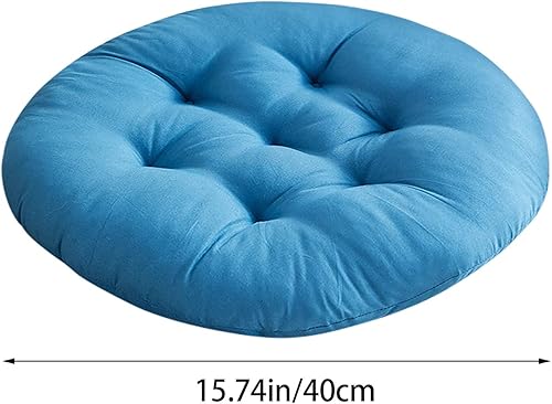 Miniatura 3 de 2 almohadillas cómodas para silla de oficina, cojín para silla de suelo, cojín redondo cuadrado para cocina, comedor, silla de oficina, 16 x 16