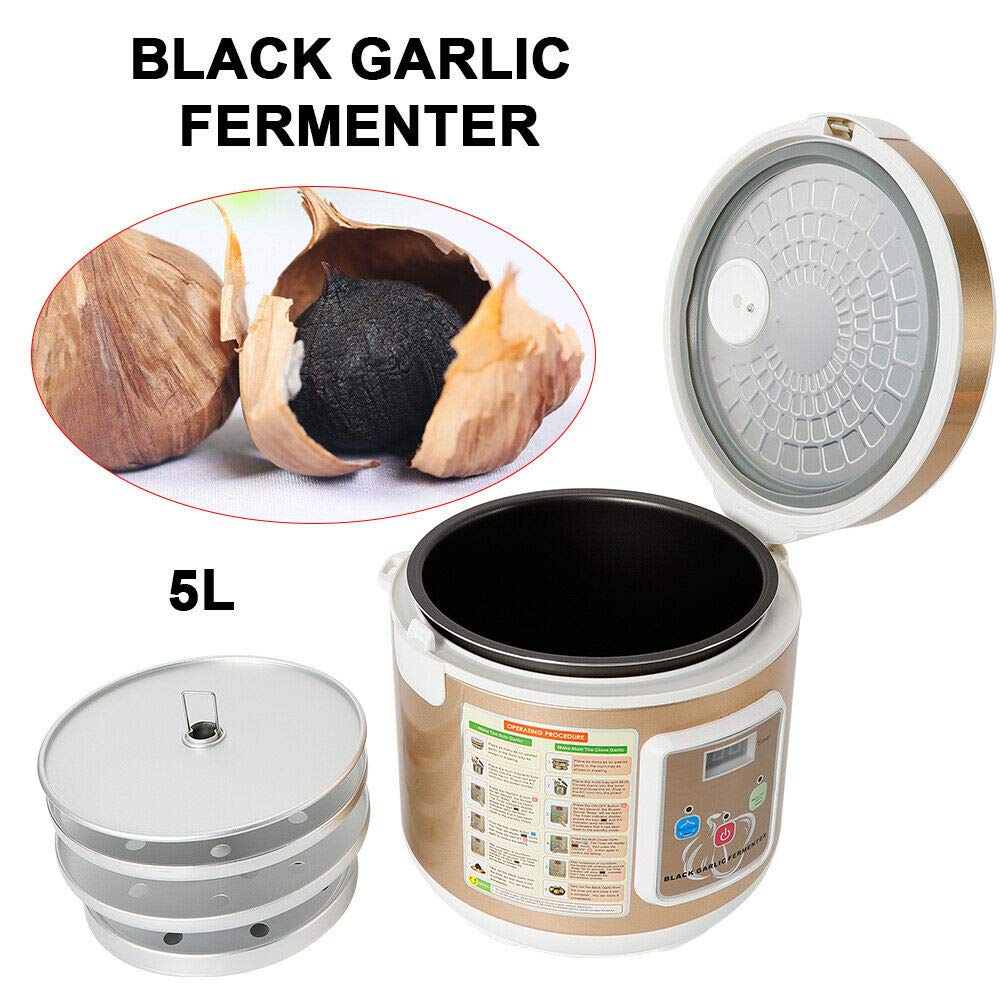 5 l Automatisch schwarz Knoblauch Fermenter Smart Fresh Garlic Cooker Vollautomatisch Intelligente Steuerung Knoblauch Maker mehrere Nägel Nelken Knoblauch DIY Cooker Behälter Gärung