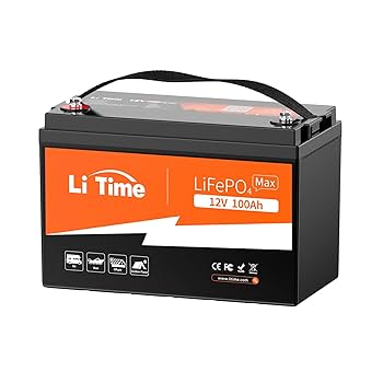 Amazon | LiTime 12V 100Ah Max リン酸鉄リチウムイオン