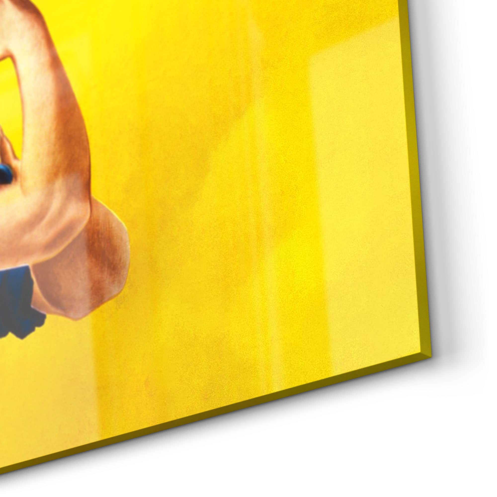 DEQORI Küchenrückwand Glas | Motiv Rosie die Nieterin | 60x40 cm | Bad- oder Herd-Rückwand | Herdblende Spritzschutz für Küche & Badezimmer | moderne Deko für Fliesenspiegel