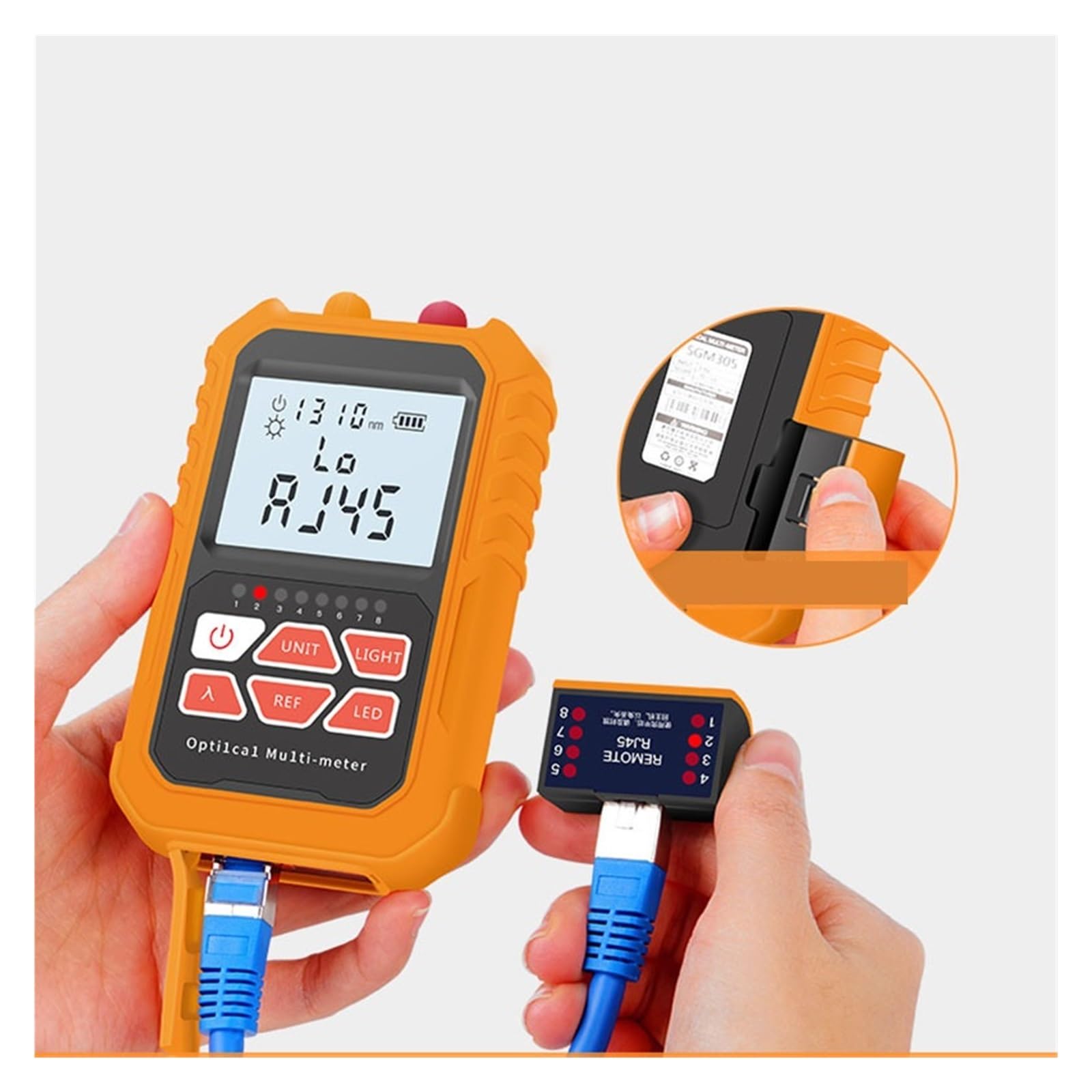 Testeur Fibre Optique Compteur De Puissance Optique 3 En 1, Localisateur Visuel Défauts, Test Câbles Réseau, Testeur Fibres Optiques Otdr 1mw Avec 5km