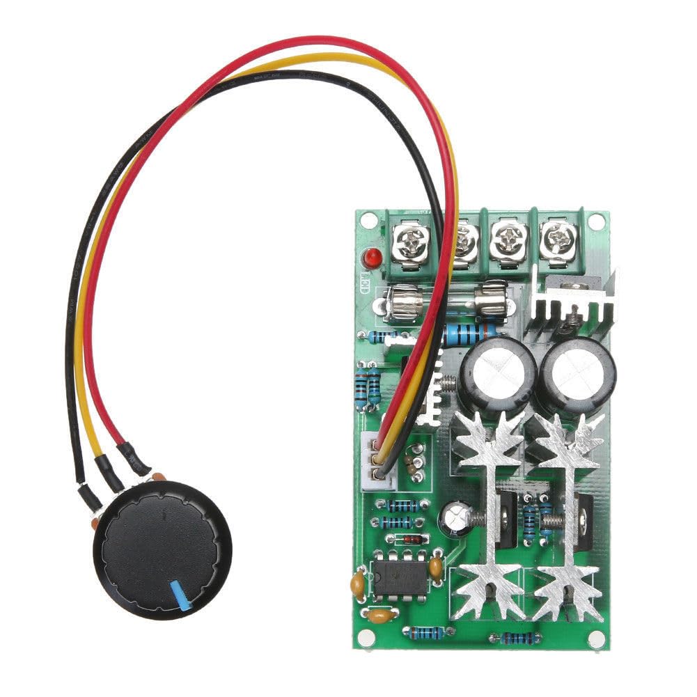 Wiring Connecting Terminals - 20A PWM DC Motor Speed Controller 12V 24V 36V 48V with Potentiometer Knob Switch - (Style: A)