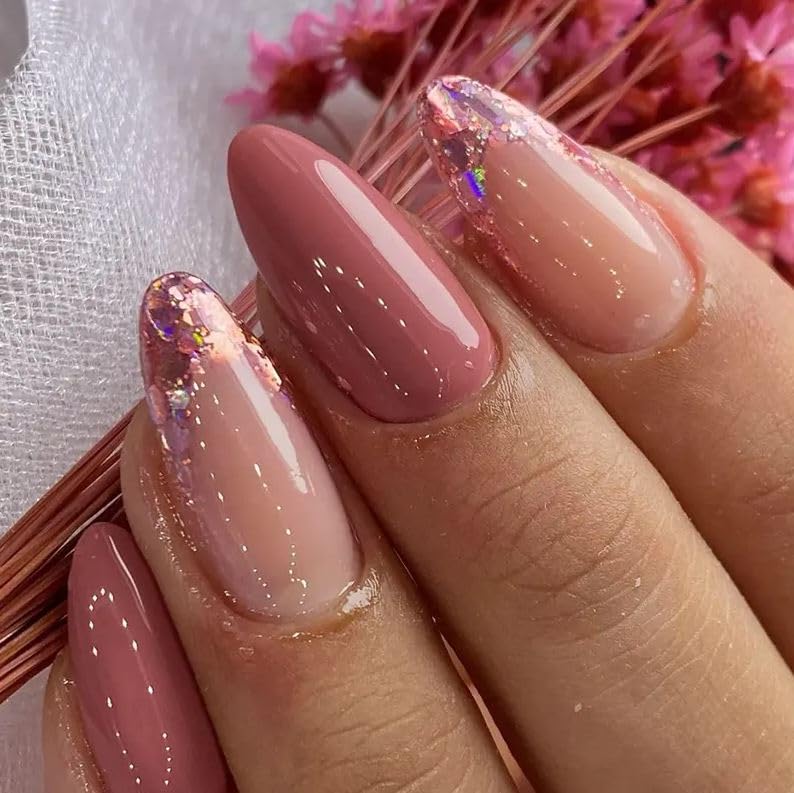 Image of Fashionharbour 24 Reusable Artificial Fake Nail Set| Lightweight & Long Lasting| Easy To Use| Quick Fix For Festivals & Special Occasions (w1196)