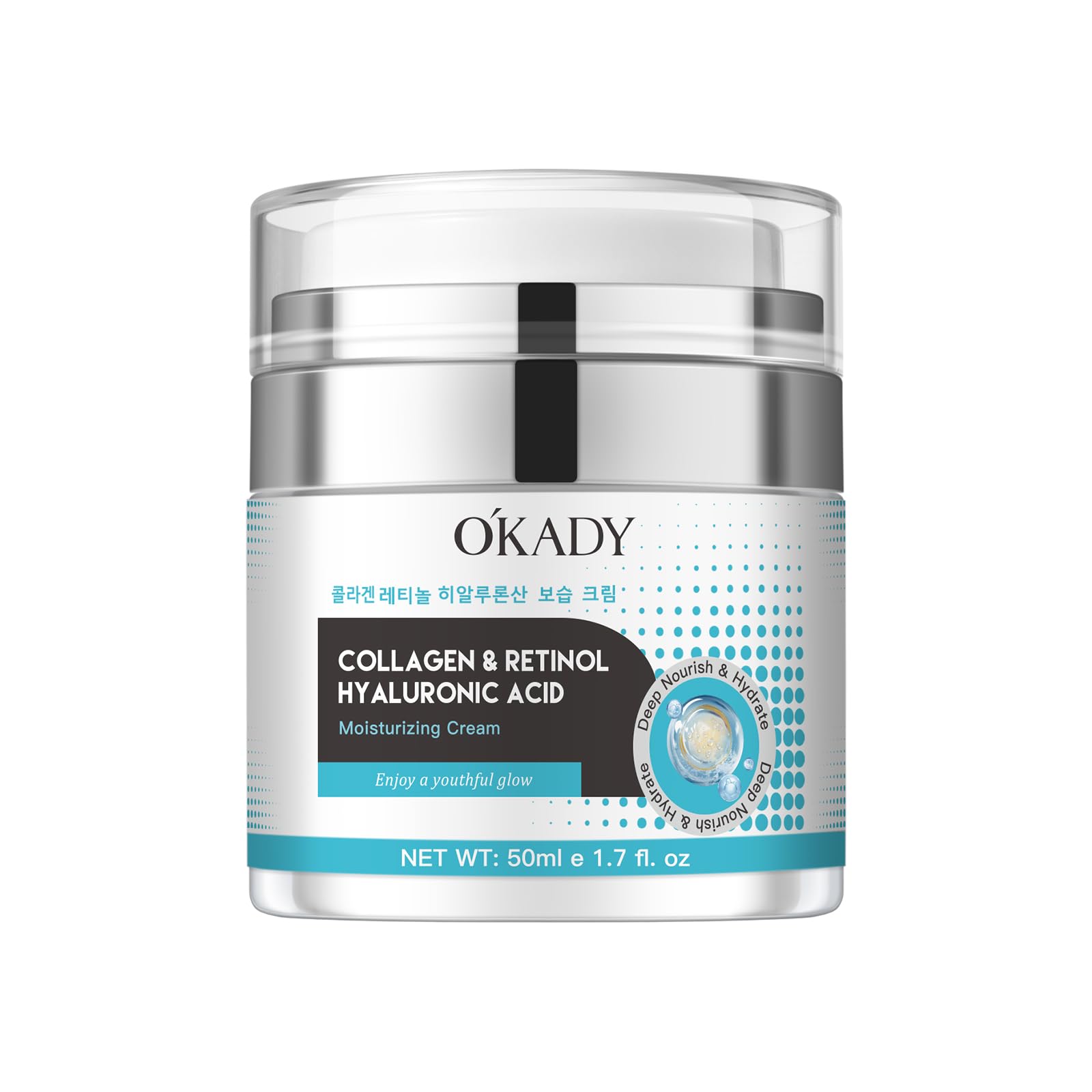 Retinol & Collagen Face Cream with Hyaluronic Acid, 2.5% Retinol Anti Aging Cream
