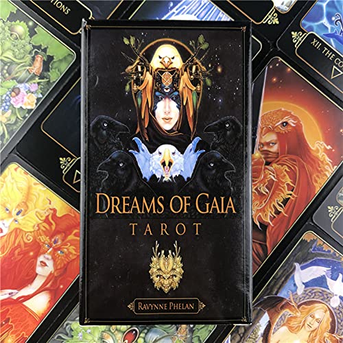 wuxafe 81 Seiten, Träume Von Gaia Tarot, Für Anfänger/Erfahrene Leser, Familienbrettspiel Geheimnisvolle Mit Bunten Box… – Bild 4